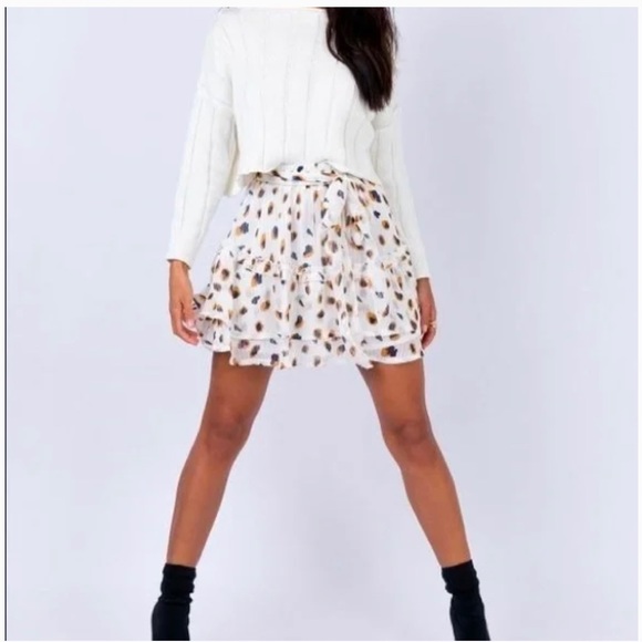 Princess Polly Worton Mini Skirt White Size 2 - Picture 13 of 13